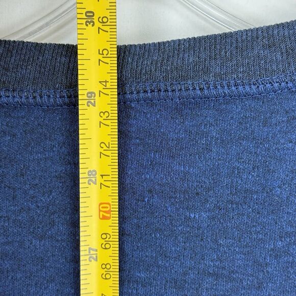 VINTAGE Munsingwear Shirt Men XL Blue Henley Base Layer Thermal 80s - Picture 16 of 16